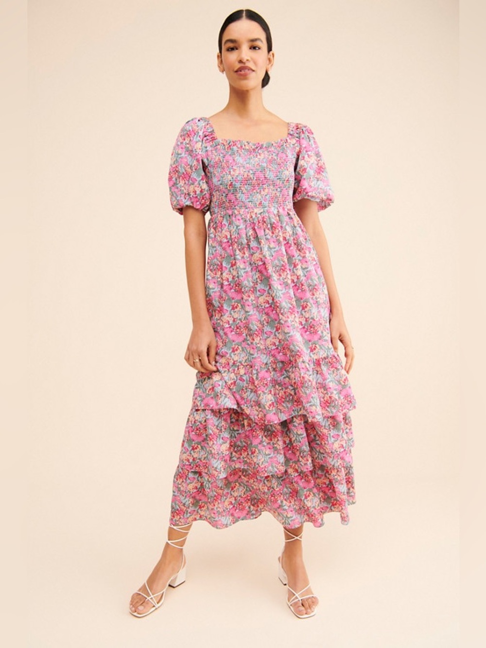 English Factory Floral Tiered Maxi Dress